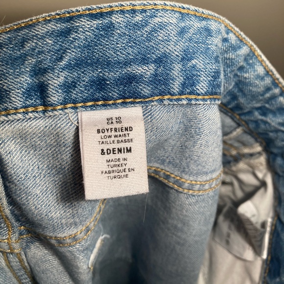 Ripped Straight Leg Boyfriend Jeans - Picture 5 of 5